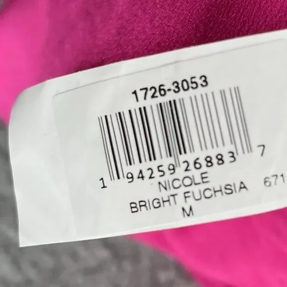 DRESS THE POPULATION Nicole Hot Pink Midi Sweetheart Dress Barbiecore NWT - Picture 12 of 12